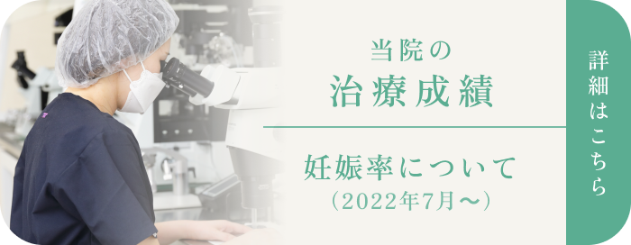 当院の治療成績妊娠率について（2022年7月～）